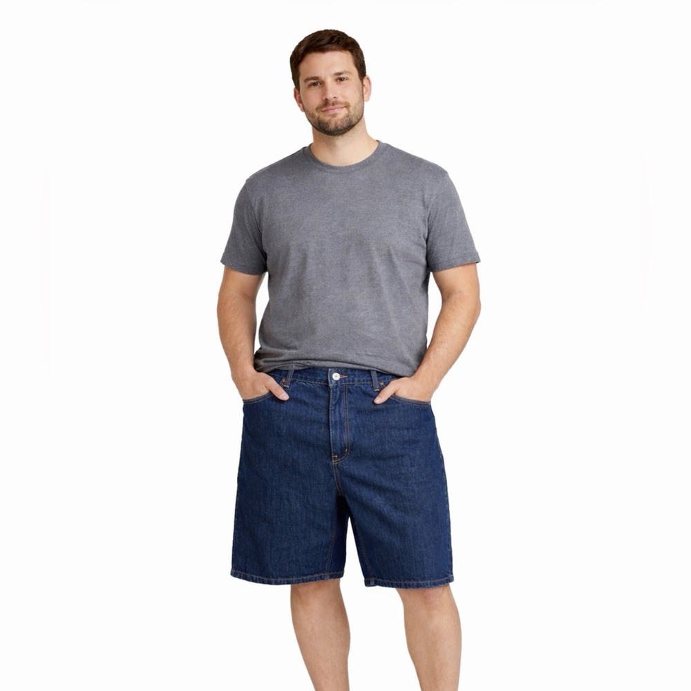 (44) LEVI'S 469 Men's Bermuda Jean Shorts Size 44 Waist **Irregular Red Tab